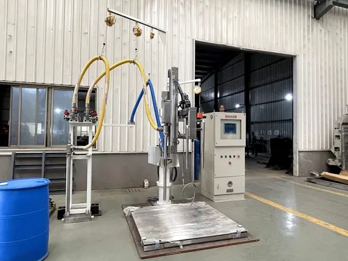 Semi-Automatic Filling Machine for IBCs, Drums, Pails and Totes